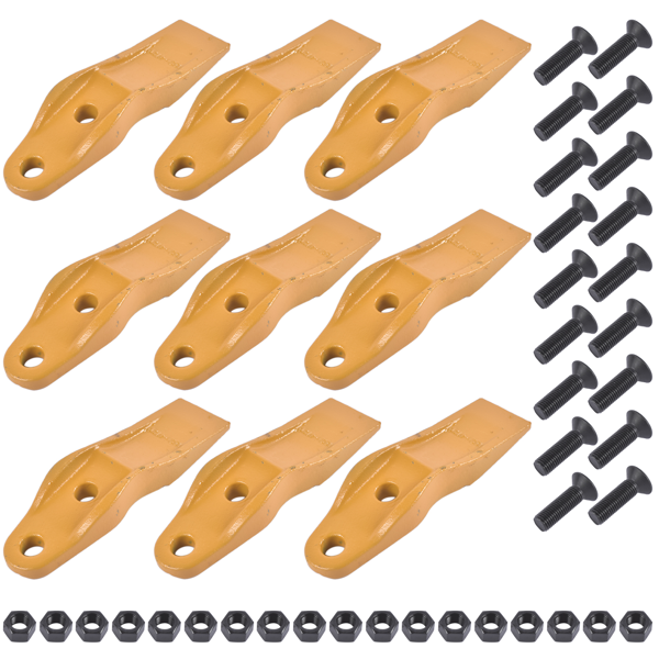 斗齿 1324720 8T4778 1592953 Nine (9)Bucket Uni-Teeth Replacement for Caterpillar 277D, 287, 287C2-2