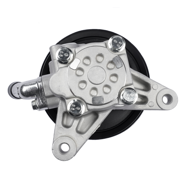 转向助力泵 Silver Power Steering Pump W/ Black Pulley Replacement for Honda 2003-04 Pilot 56110-PGK-A01-7