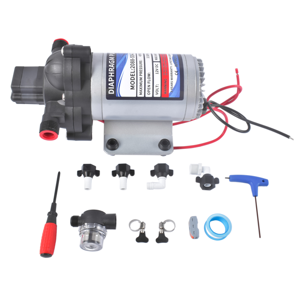 水泵 12V DC RV Fresh Water Pump 3.5 Gallons 45 psi 2088-554-144 Diaphragm Pump for Motorhome-1