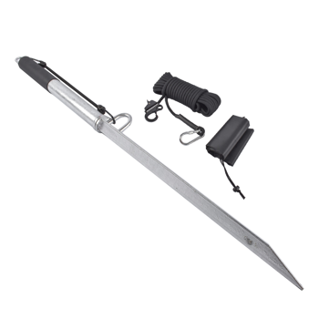 船锚杆 39 Inch Boat Anchor Pole w/ Line & Hook for Shallow Water Shore, Beach, Sandbar