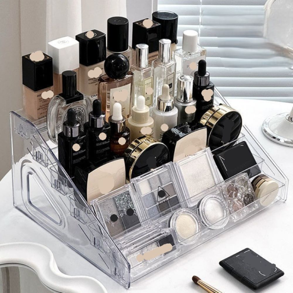 亚克力卡牌拆卡收纳架多层卡位架(Layers:6 layers, 型号:透明色6层）（tk,temu下自提）-4