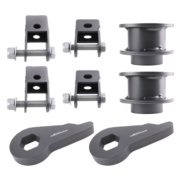 可调式悬挂套件 前升高1-3英寸 后升高2英寸适用于GMC雪佛兰2000-2006款SUV（两驱/四驱）-5