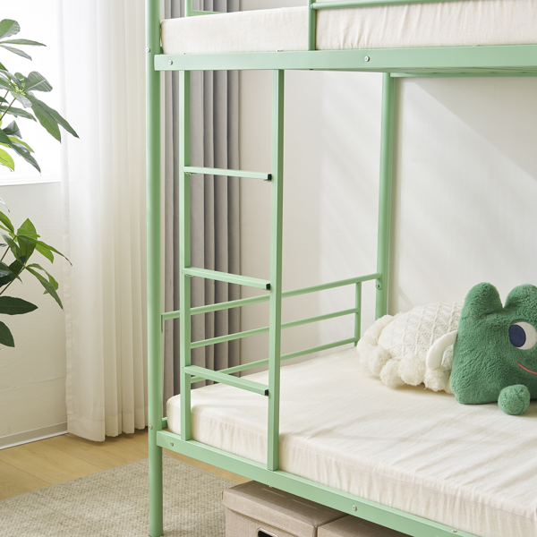 【同款编码：16810825】青色 Twin 双层圆立柱横管护栏竖直梯 铁床 美国-17