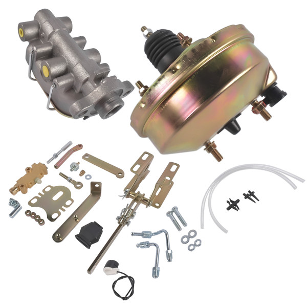刹车助力器总成 8'' Power Brake Booster Conversion Kit & Master Cylinder Replacement for 1961-1964 Ford Thunderbird-4