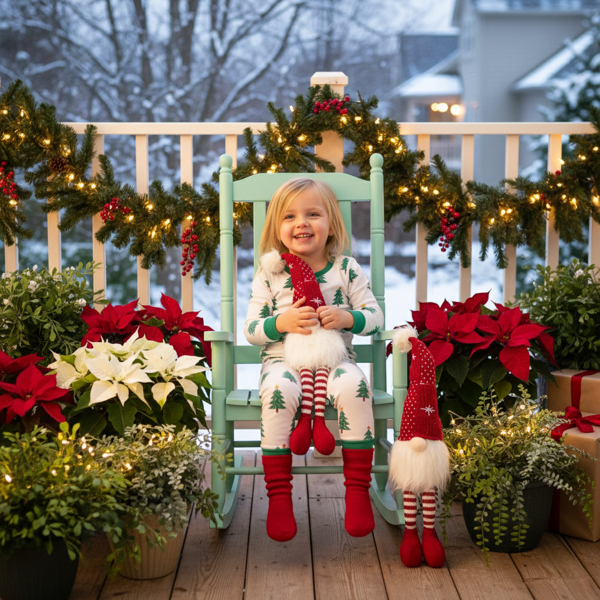 2件套圣诞节侏儒室内外节日派对装饰品可爱的桌面装饰品礼品FBA发货-9