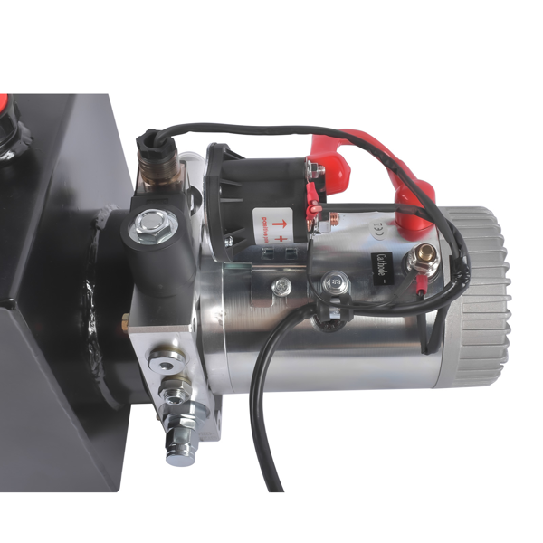 A3 液压泵 13 Quart Single Acting NEW Hydraulic Pump Black Steel Reservoir 12V Power Unit-4