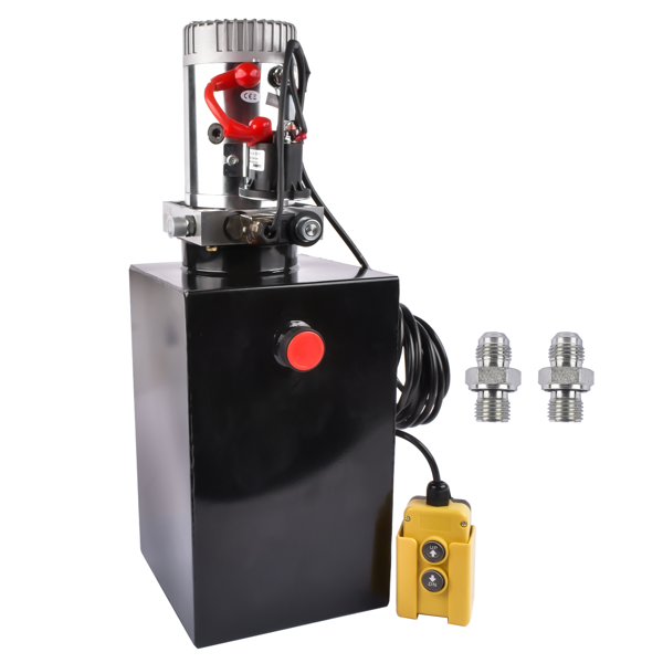 A3 液压泵 Hydraulic Power Unit 12V Single Acting Hydraulic Dump 15 Quart Steel Reservoir-3