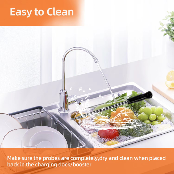 （TEMU&TK仅支持自提）无线智能食品烤肉温度探针-5