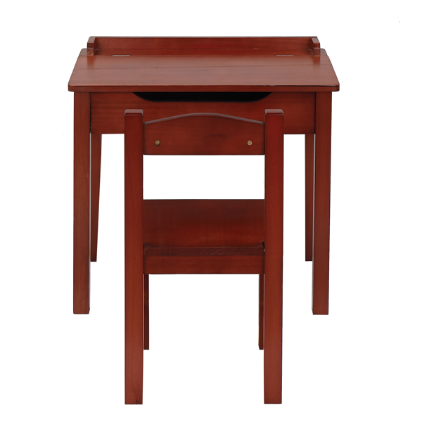 可收纳 长方形 桌面可收纳 深咖色 学习桌椅 儿童桌椅 现代 适用于3岁以上 59*40.5*55cm P2密度板 1se-2