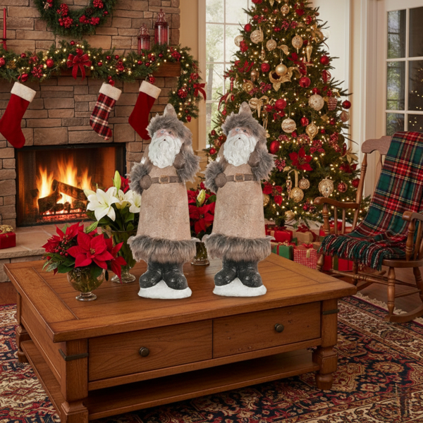 2件套圣诞节侏儒装饰品节日餐桌中心件用于派对礼物，怪异的桌面装饰品，用于家居装饰FBA发货-6