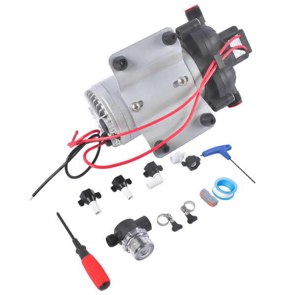 水泵 12V DC RV Fresh Water Pump 3.5 Gallons 45 psi 2088-554-144 Diaphragm Pump for Motorhome-7