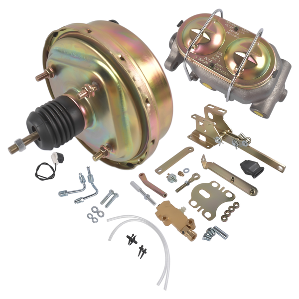 刹车助力器总成 8'' Power Brake Booster Conversion Kit & Master Cylinder Replacement for 1961-1964 Ford Thunderbird-6