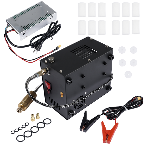 空气压缩机 Air Compressor 4500PSI/30Mpa Built-in Converter DC12V/AC120V Two Colors-3