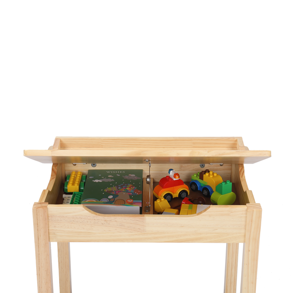 可收纳 长方形 桌面可收纳 原木色 学习桌椅 儿童桌椅 现代 适用于3岁以上 59*40.5*55cm P2密度板 1se-10