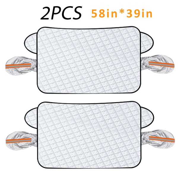 （2套）磁性汽车挡风玻璃霜雪冰保护罩和后视镜遮阳板(TK/TMEU下自提)-6