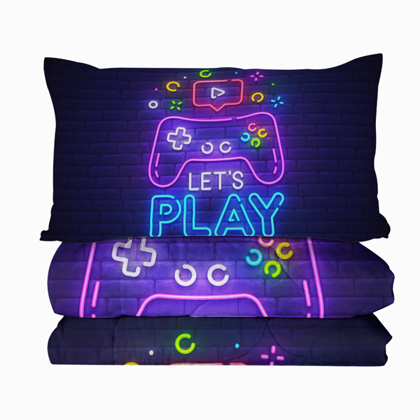 自产数码被子 霓光游戏 美国大号（temu仅可自提）-3