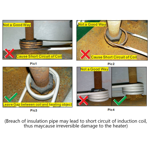 1500W磁铁用于汽车无焰加热，配备4个新线圈-19