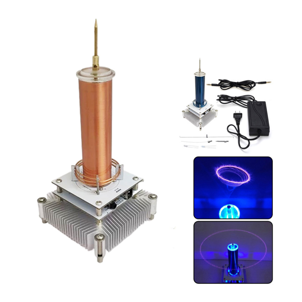 特斯拉线圈等离子扬声器音乐无线传输声音固态电源模式-4