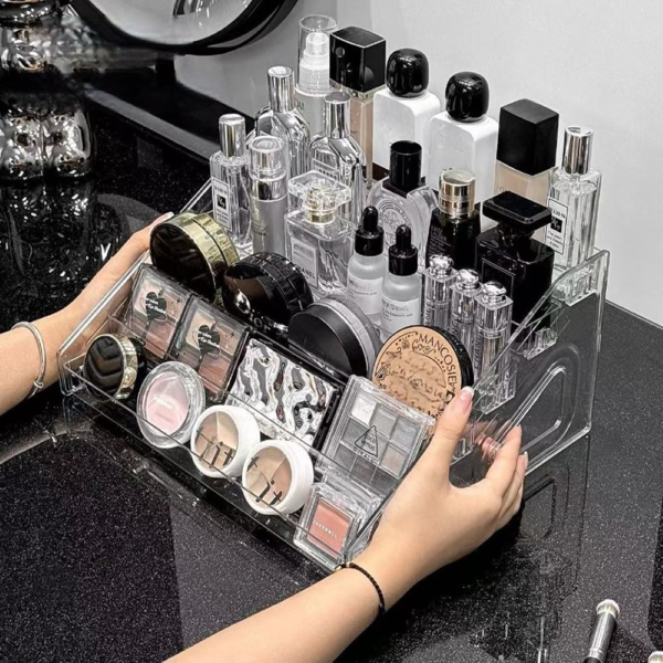 亚克力卡牌拆卡收纳架多层卡位架(Layers:6 layers, 型号:透明色6层）（tk,temu下自提）-5