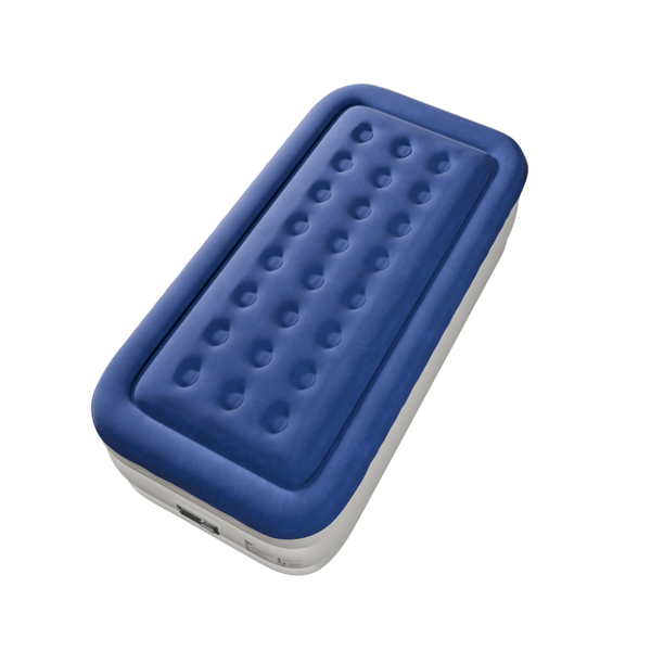 75*39*18in 植绒床面 PVC围带&底部 蓝色+白色 野营床垫 充气 带收纳袋 杯洞 美规插头 100kg-10