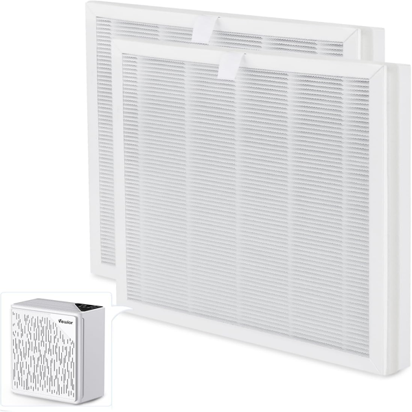 (2 件) VEWIOR H13 HEPA 替换过滤器，适用于 ClearAir-A6 空气净化器，可捕获 99.97% 的灰尘、烟雾、宠物皮屑，兼容 A6 型号（亚马逊禁售）-1