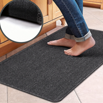 1 件洗衣房地毯 17.3X47.2 英寸，超吸水跑步地毯，缎面耐洗防滑和水槽下抗疲劳垫适用于走廊洗衣房，室内门垫，走廊跑步地毯（周末不提供）【下单备注销售平台，各电商平台禁发UniUni、GOFO】(亚马逊可发UniUni)