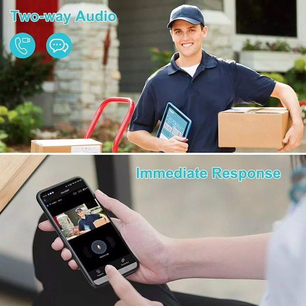 5G WiFi智能门铃无线视频安防摄像头门铃环对讲-20