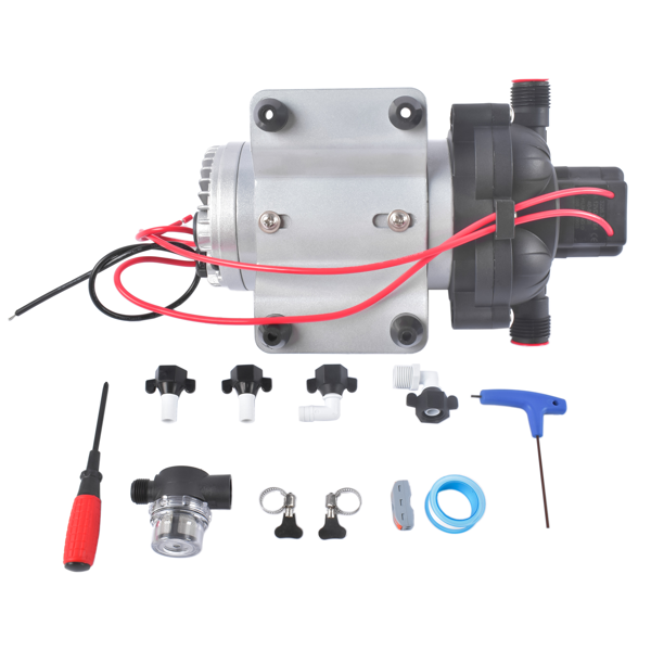 水泵 12V DC RV Fresh Water Pump 3.5 Gallons 45 psi 2088-554-144 Diaphragm Pump for Motorhome-5