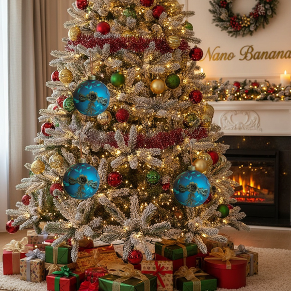 4件套4.7英寸圣诞玻璃球装饰品挂树装饰品闪亮的节日派对用品树装饰品FBA发货-13