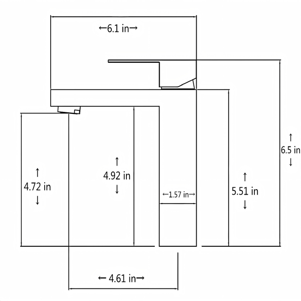 单柄浴室水龙头卫生间水龙头不锈钢单孔-T20，拉丝镍【周末不发货，TK/TEMU订单仅支持自提】-6