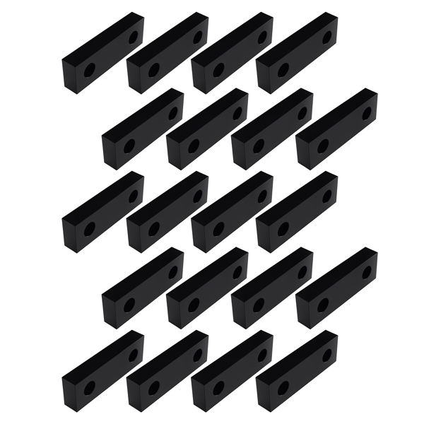 (10件装) 6×2×1英寸标准铝制软钳口套装 适用于Kurt 6英寸虎钳-3