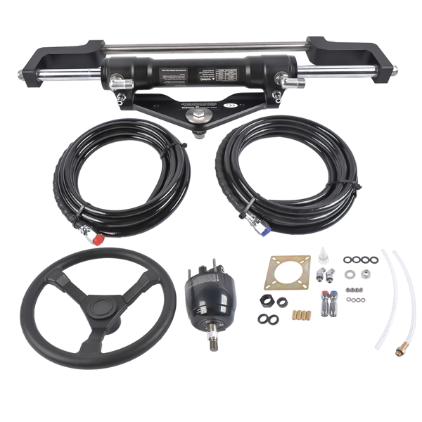 A3 液压方向舵机套件 Hydraulic Steering System w/2 x 14ft Hoses & Hydraulic Cylinder HO5114 Replacement for Boats-2