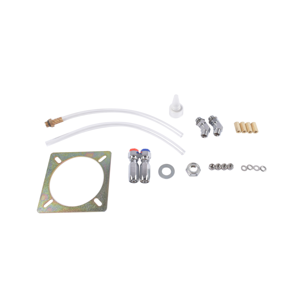 液压方向舵机套件 90 HP Marine Hydraulic Steering System with Two-Way Locking Valve, High-Pressure Pump & 2X 24ft Durable Nylon Hose for Single-Engine Boats-9