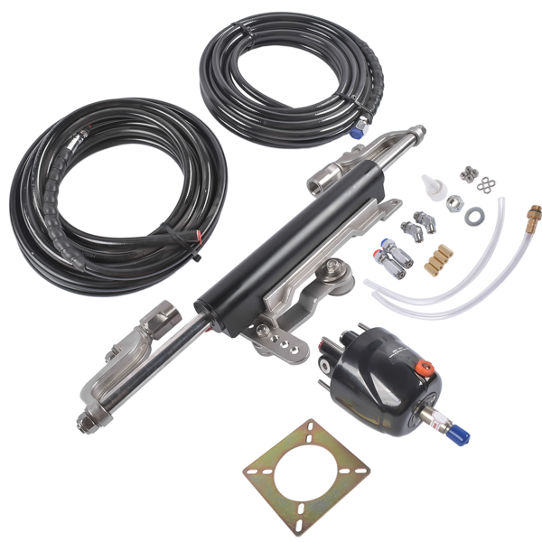 A3 液压方向舵机套件 Boat Steering Kit w/Hydraulic Cylinder (Silver Handle) Fit for Boats HSX-300HP-B-2
