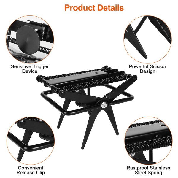 （物流随机发，自提可发加拿大）-强力鼹鼠夹——加厚防水金属材质，轻松踏步式安装，人道即刻致死，草坪与宠物，室内外通用-2
