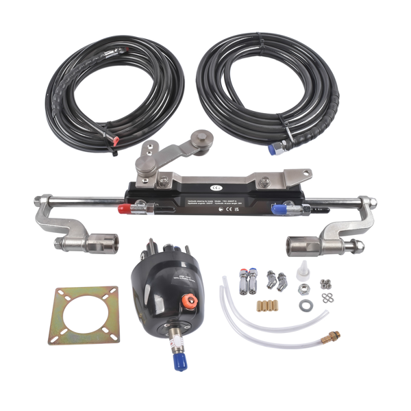 A3 液压方向舵机套件 Boat Steering Kit w/Hydraulic Cylinder (Silver Handle) Fit for Boats HSX-300HP-B-1