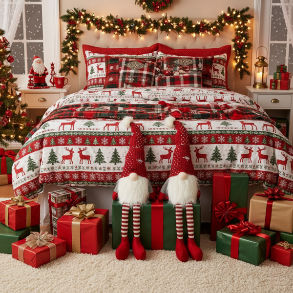 2件套圣诞节侏儒室内外节日派对装饰品可爱的桌面装饰品礼品FBA发货-1