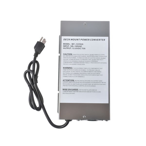 房车充电器 WF-9875-AD-CB 75 Amp Deck Mount RV Power Converter Charger for RV Trailer Camper WF-9875-MBA-4