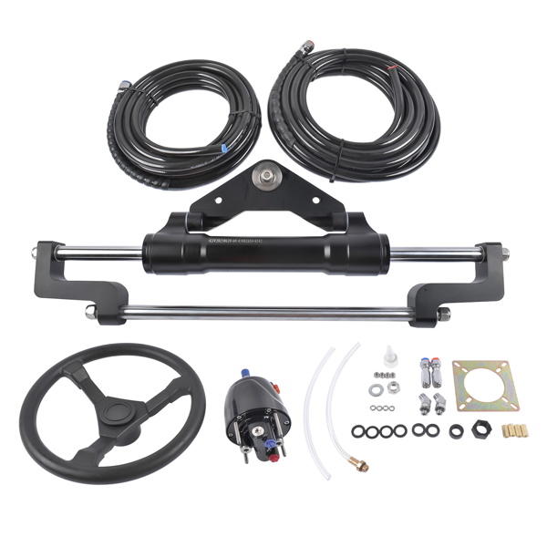 A3 液压方向舵机套件 468(KGF) Complete Marine Hydraulic Steering System w/ 2 x 20ft Hoses HO5120-7
