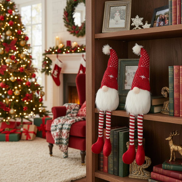 2件套圣诞节侏儒室内外节日派对装饰品可爱的桌面装饰品礼品FBA发货-10