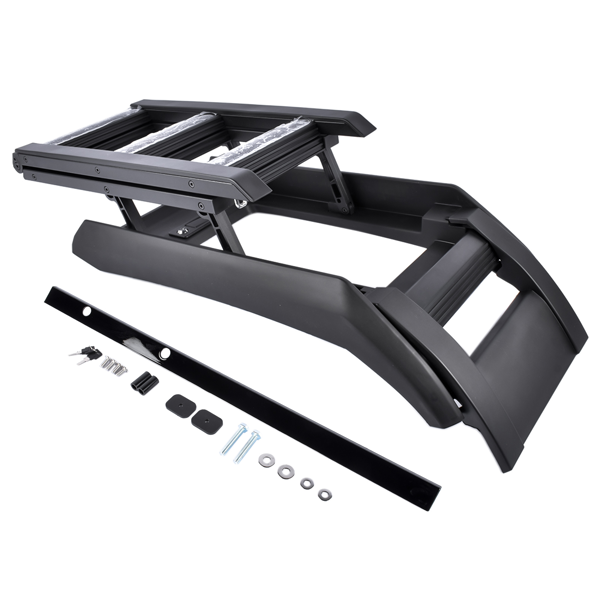 爬梯 L663 Side Roof Rack Access Ladder Folding Step Replacement for Land Rover Defender 90 or 110 2020-2023-1