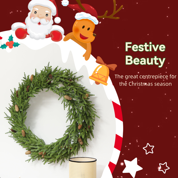 圣诞花环（周末不发货）-2