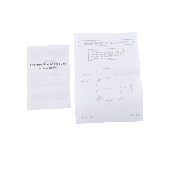 A3 液压方向舵机套件 Boat Steering Kit w/Hydraulic Cylinder (Silver Handle) Fit for Boats HSX-300HP-B-13