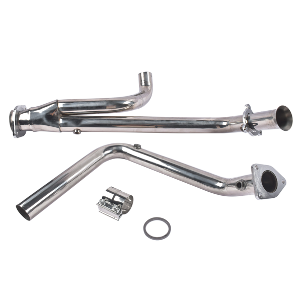 排气套件 Stainless Exhaust Y-Pipe Fit for Chevy GMC 2WD 4WD Avalanche Sierra Yukon Silverado Suburban Tahoe Trailblazer 1999-2006 GM641242-1