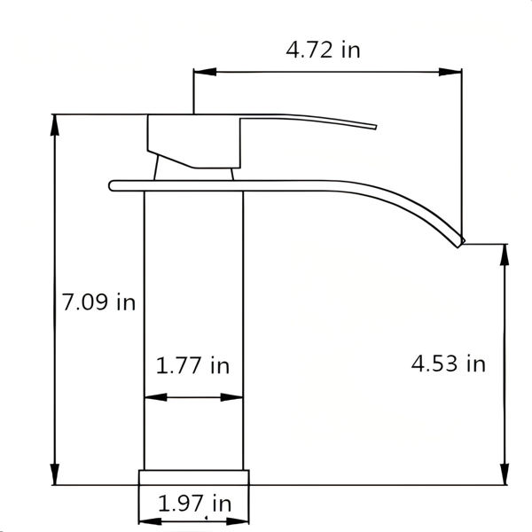单柄浴室水龙头厕所水龙头不锈钢单孔TP，拉丝镍【周末不发货，TK/TEMU订单仅支持自提】-6