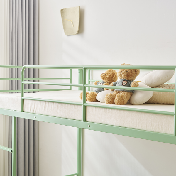 【同款编码：16810825】青色 Twin 双层圆立柱横管护栏竖直梯 铁床 美国-14