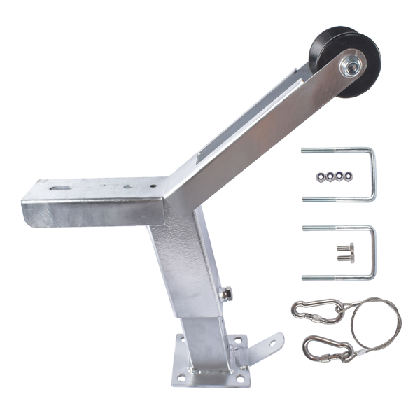 A3 拖车挂接装置 Height Adjustable Boat Winch Mounts 16"-20" + Roller for 3" W x 4" H Frames-1