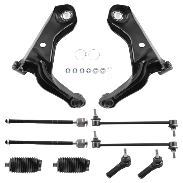 10件式前下控制臂（含转向拉杆球头），适用于2005-2009款马自达Tribute-2