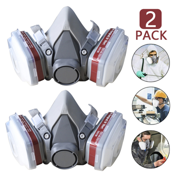 2个7in1半口罩，包括两个过滤器-面罩（未经NIOSH批准）(TK/TMEU下自提)