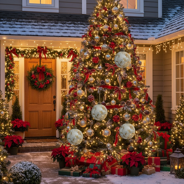 6件套3.9英寸圣诞玻璃球装饰品，用于节日树派对圣诞饰品的悬挂装饰FBA发货-2